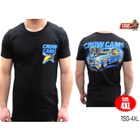 CROW CAMS BLACK T-SHIRT FORD XW GT ARTWORK ON BACK SIZE: 4XLARGE TSG-4XL
