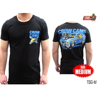 CROW CAMS BLACK T-SHIRT FORD XW GT ARTWORK ON BACK SIZE: MEDIUM TSG-M