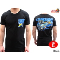 CROW CAMS BLACK T-SHIRT FORD XW GT ARTWORK ON BACK SIZE: XLARGE TSG-XL