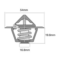 TRIDON TT2023-170 HI FLOW THERMOSTAT 77°C 54mm FOR FORD CLEVELAND V8 302 351