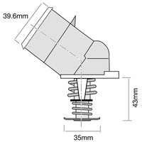 TRIDON TT379-180P THERMOSTAT & HOUSING 82c - 180F FOR HOLDEN LS1 5.7L V8