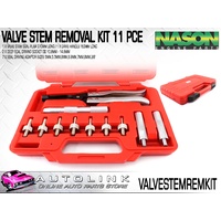 VALVE STEM REMOVAL TOOL KIT 11 PIECE COMPLETE IN CARRY CASE ( VALVESTEMREMKIT )