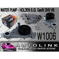USMW WATER PUMP W1006 FOR HOLDEN VZ VE V8 LS2 6.0L & 6.2L HSV WITH DISH PULLEY 