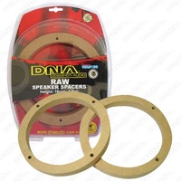 DNA WAS106 6" Round Raw MDF Wood Speaker Spacers 16mm High - Pair