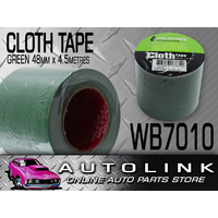 Cloth Race Tape 48mm x 4.5 Metres Roll Green 100 Mile Gaffer Tape WB7010