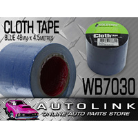 CLOTH / RACE TAPE 48MM x 4.5 METRES ROLL BLUE 100 MILE / GAFFER TAPE WB7030