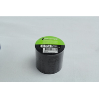 CLOTH / RACE TAPE 48MM x 4.5 METRES ROLL BLACK 100 MILE / GAFFER TAPE WB7070