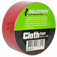 CLOTH / RACE TAPE 48MM x 25 METRE ROLL RED 100 MILE / GAFFER TAPE WB7120
