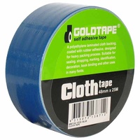 CLOTH / RACE TAPE 48mm x 25 METRE ROLL BLUE 100 MILE / GAFFER TAPE WB7130