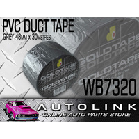 PVC DUCT TAPE 48MM x 30 METRE ROLL GREY WB7320