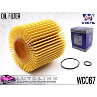 Wesfil Oil Filter Cartridge for Lexus NX200T 2.0L 4Cyl Turbo 10/2014-On
