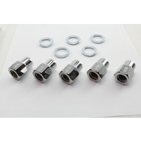 Weld Racing WE601-1456 Open End Wheel Nuts 1/2" Inc Washers Pack of 5