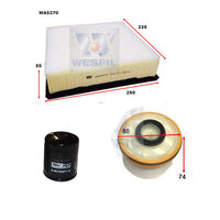 Wesfil WK42 Filter Service Kit for Isuzu D-Max & MU-X Models