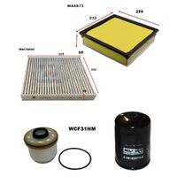 Wesfil WK91CAB Filter Service Kit for Isuzu D-Max & Mazda BT-50 Check App Below