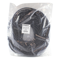 DNA WLT750 Split 7mm Corrugated Flexible Black Wire Loom Tubing 50 Metre Roll