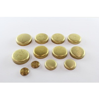 Brass Welch Plug Kit for Holden Rodeo with 4ZB1 4ZC1 4ZD1 4ZE1 Engines Set of 12