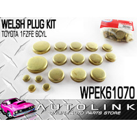 Welsh Plug Kit for Toyota 1FZ-FE 4.5L 6cyl Landcruiser FZJ105 WPEK61070