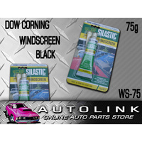 DOW CORNING SUNROOF GLASS SILASTIC BLACK SEALANT 100% SILICONE RUBBER 75G WS-75