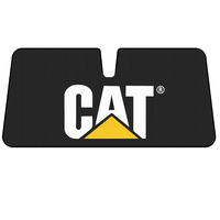 Caterpillar Windscreen Sun Shade - Universal Size Black with Cat Logo WSCATBLK