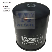 WESFIL WZ161NM OIL FILTER FOR TOYOTA COASTER DYNA LANDCRUISER 2H 4.0L DIESEL