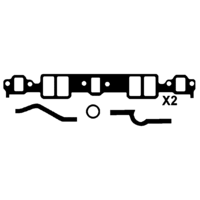 CROSSFIRE XHA154 INLET MANIFOLD GASKET KIT FOR MONARO HG HK HT HQ CHEV SBC V8