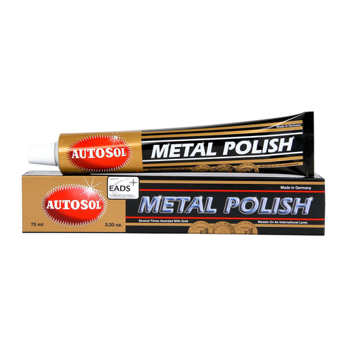 Autosol All Metal Polish 100g 75ml for Chrome Alloy Stainless Steel Car Bike