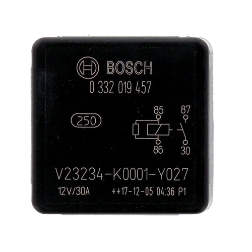 Bosch Mini Relay 12V 30A 4 Pin Normally Open Resistor Protected