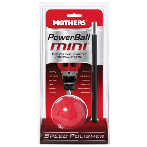 MOTHERS POWER BALL MINI POLISHING TOOL METAL DRILL APPLICATION WITH EXT 05141