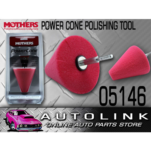 MOTHERS 05146 POWERCONE POLISHING TOOL FOR METAL ALLOY WHEELS - WITH DRILL