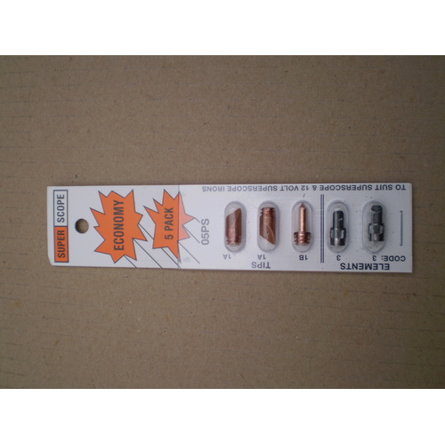 Scope 05PS ACX6118 Soldering Iron Tip's for Superscope Elements & Copper Tip's