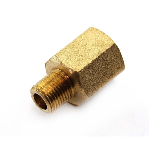BRASS THREADED ADAPTOR 1/4 FEMALE x 1/8" BSP MALE ( 072-0402 ) 