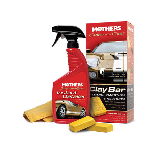 Mothers 07240 California Gold Clay Bar System for Tough Grime on Paint Work