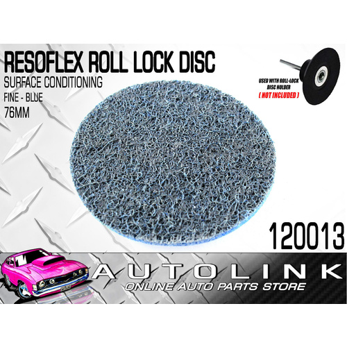 RESOFLEX 76mm ROLOC DISC FINE BLUE HEAD GASKET REMOVER SURFACE CONDITIONING x1