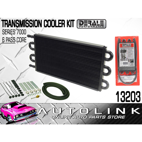 DERALE 13203 6 PASS 17" SERIES 7000 COPPER ALUMINIUM TRANSMISSION COOLER KIT