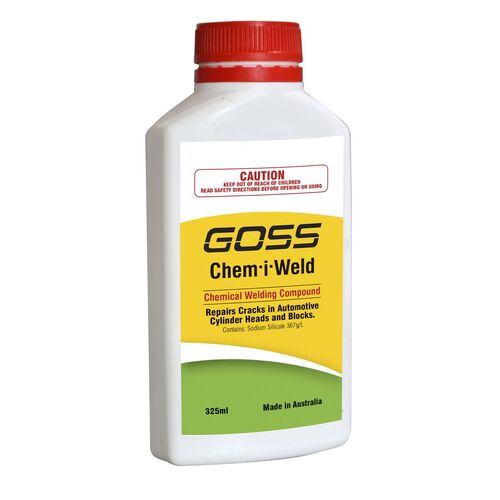 GOSS CHEM I WELD RADIATOR STOP LEAK REPAIRS HEAD GASKET CAST ALUMINIUM 325ml 13A