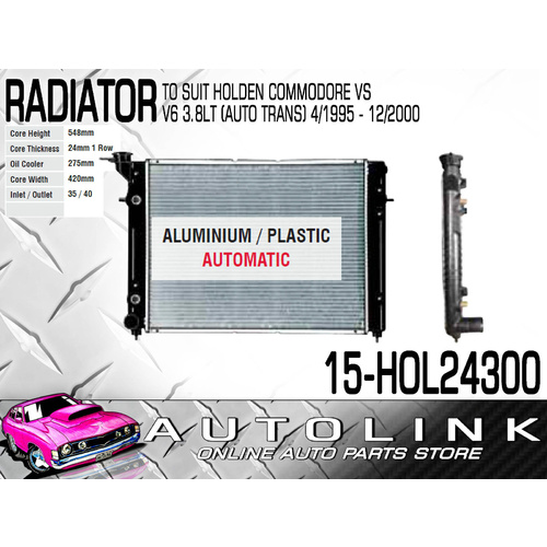 Radiator for Holden Commodore Calais VP VR VS 3.8L V6 (Auto Trans)