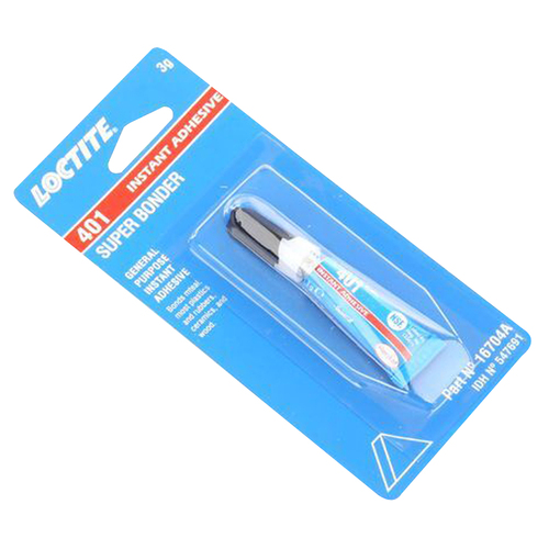 Loctite 401 Instant Adhesive Super Glue Bonder 3G 16704A Rubber Metal Plastics