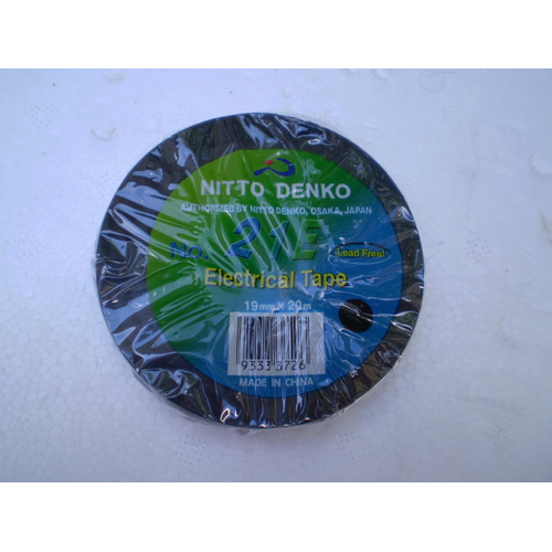 Nitto Electrical Tape Black 19mm x 20m Roll The Leading Electrical Tape 21B20 x3