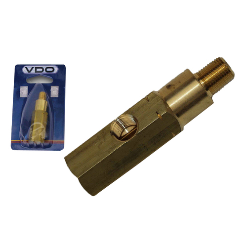 VDO T-Piece Adaptor 230.031 Thread A B C 1/8"-27 NPTF Oil Pressure Sender Units