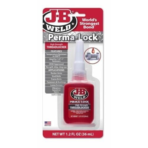 JB WELD 27136 PERMA LOCK RED THREADLOCKER HIGH STRENGTH 36ml