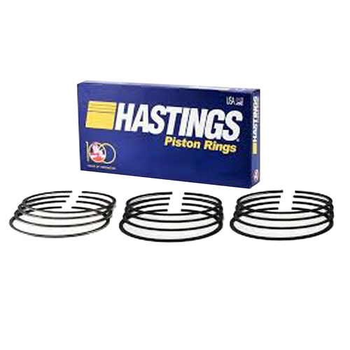Hastings 2M660-030 Moly Piston Ring Set for Pontiac 350P 5800cc V8 OHV 16V
