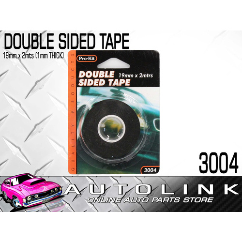 Prokit 3004 Double Sided Tape 19mm Wide x 1mm Thick 2 Metre Roll 
