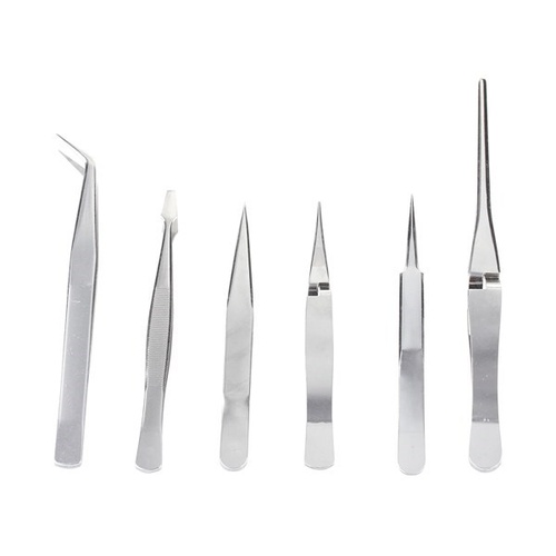 TOLEDO 301678 TWEEZERS SET 6 PIECE STAINLESS STEEL IN VINYL WALLET