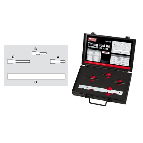 Toledo Timing Tool Kit for Ford Fiesta WQ 2.0L 2007-08 / Focus LR LV 1.8L 2.0L