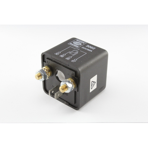 HELLA 3062 HIGH CAPACITY NORMALLY OPEN RELAY 4 PIN 24 VOLT DC 80A PEAK