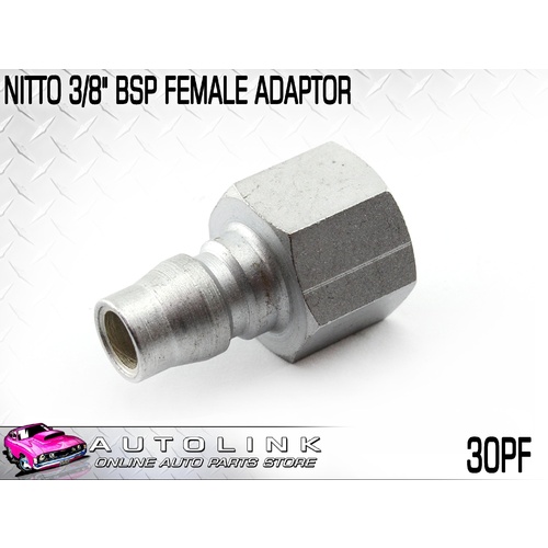 NITTO 3/8" BSP FEMALE THREAD ADAPTOR ( 30PF ) AIR LINE / COMPRESSOR FITTING
