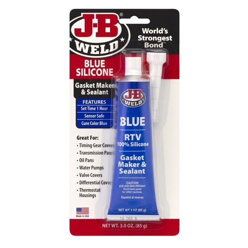 JB WELD 31316 BLUE SILICONE RTV ALL PURPOSE GASKET MAKER SENSOR SAFE 85g