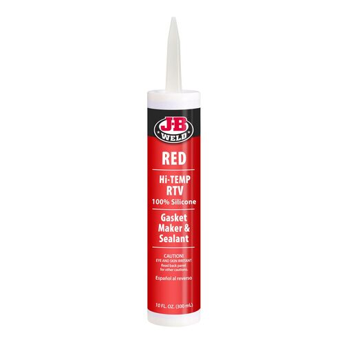 JB Weld RTV High Temp Silicone Red - For Use on Engine Gaskets 292g 31914