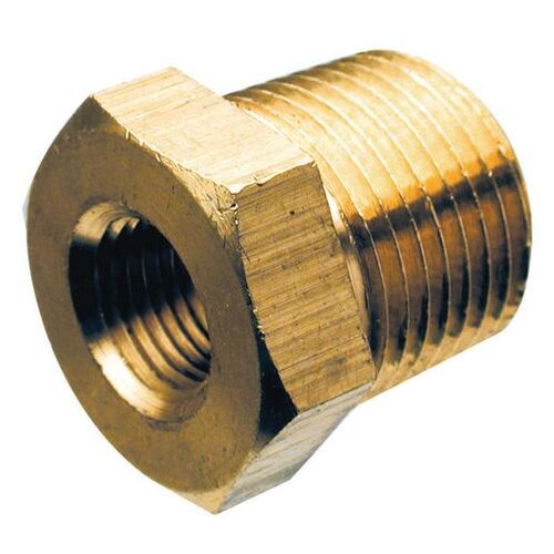 VDO BRASS ADAPTOR INT THREAD 1/8" - 27NPTF EXT THREAD 1/4" - 18NPTF - 20mm 