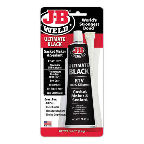 JB Weld Ultimate Black Silicone 85g Gasket Maker & Sealant 32329 